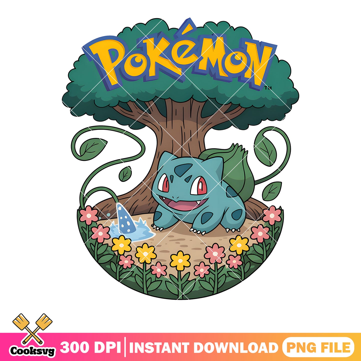 Flora bulbasaur poster png, pokemon bulbasaur png, pokemon card png