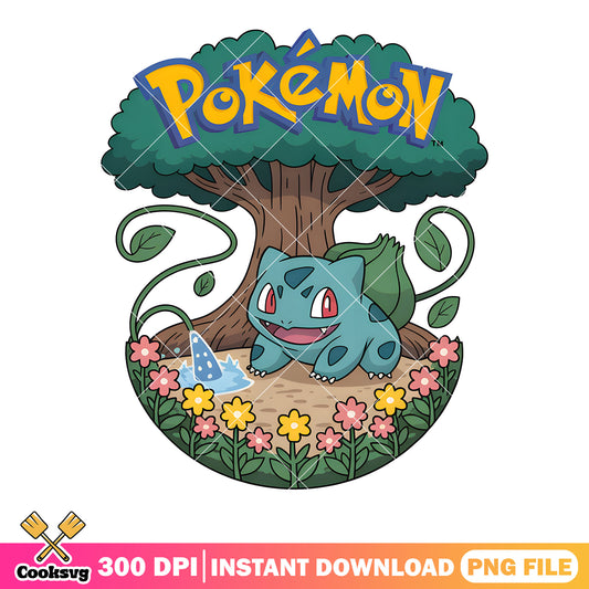 Flora bulbasaur poster png, pokemon bulbasaur png, pokemon card png