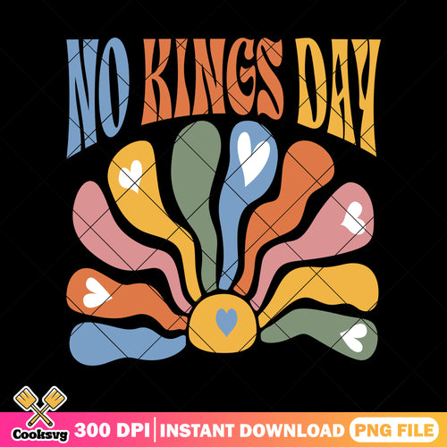 Floral no kings day america png, no kings day png, no kings png