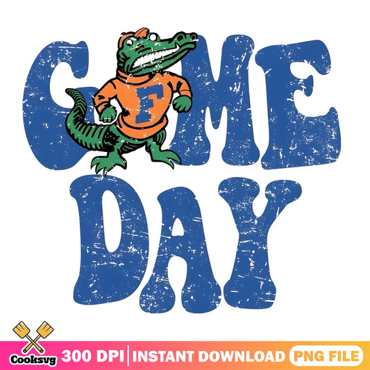 Florida Gators Game Day PNG, Gators Football PNG, Retro PNG