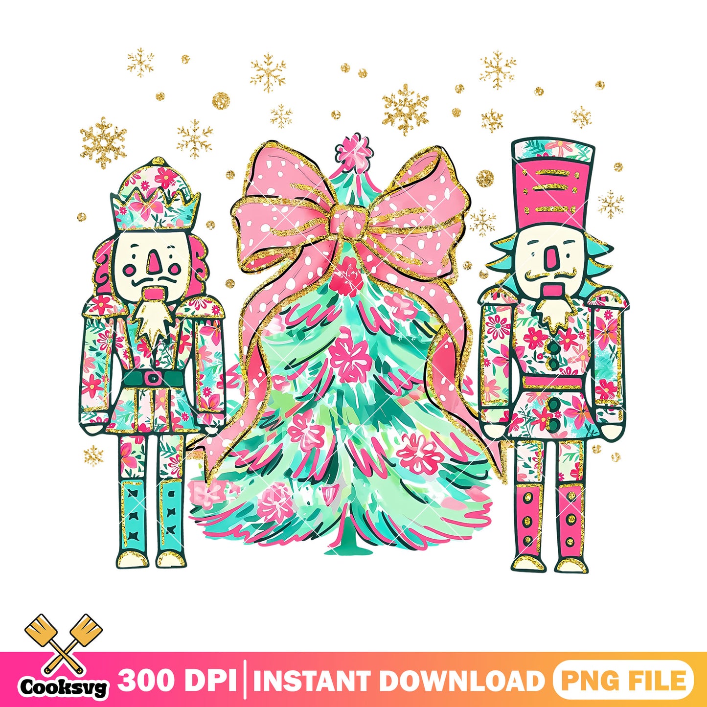 Flower designs christmas toy png, christmas vibes png, the mouse king​ png