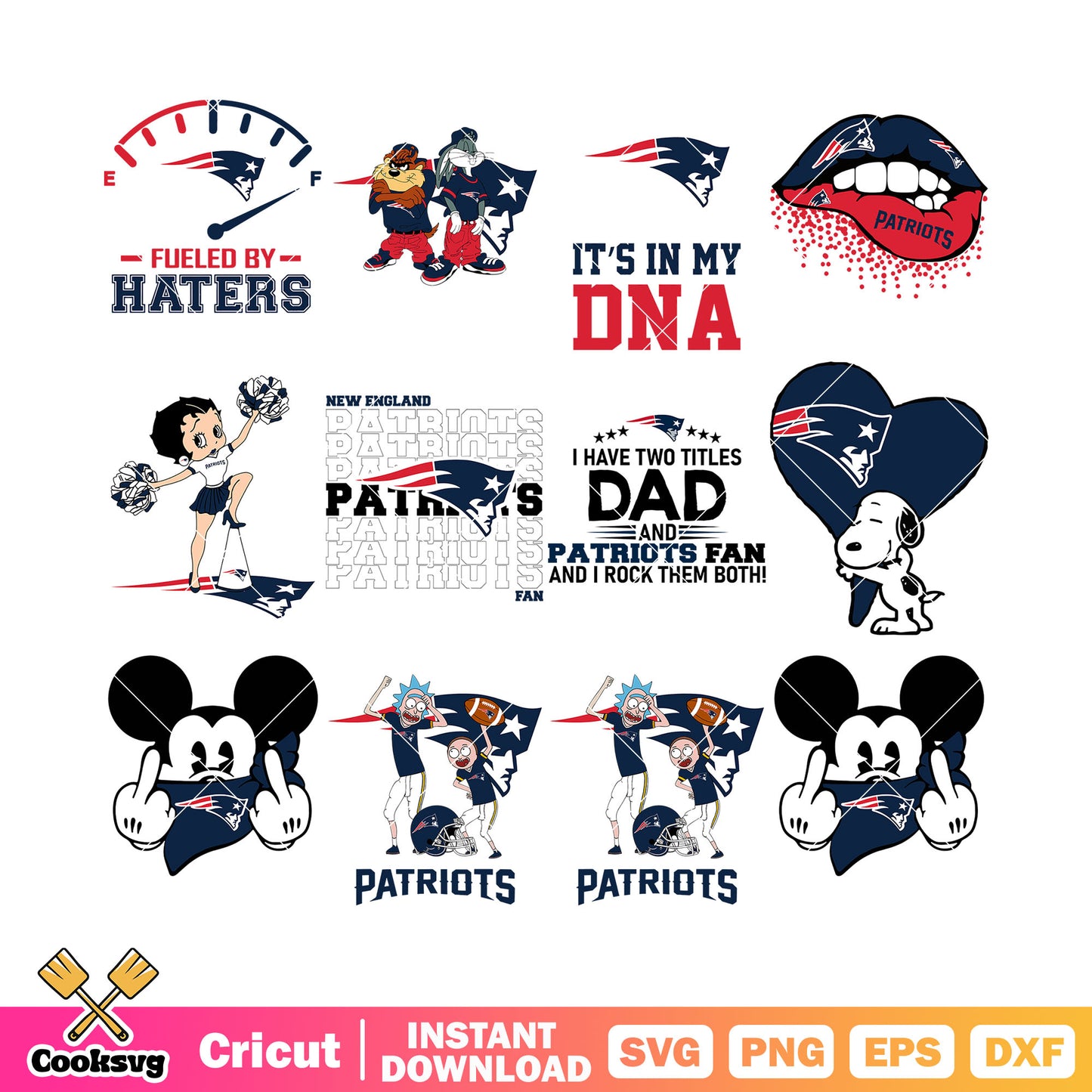 Flying elvis bundle svg, New England Patriots svg, nfl team svg