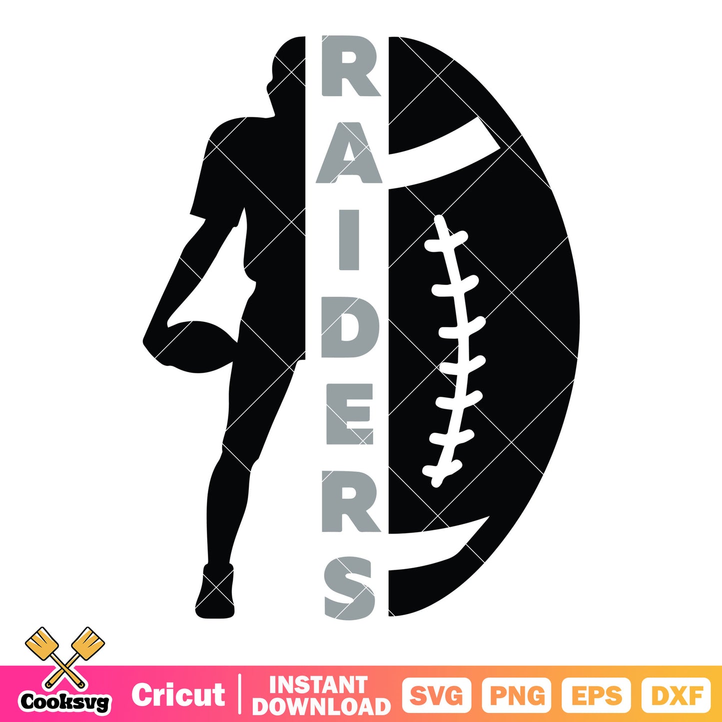 Football raider player svg, national football leauge​ svg, raiders svg