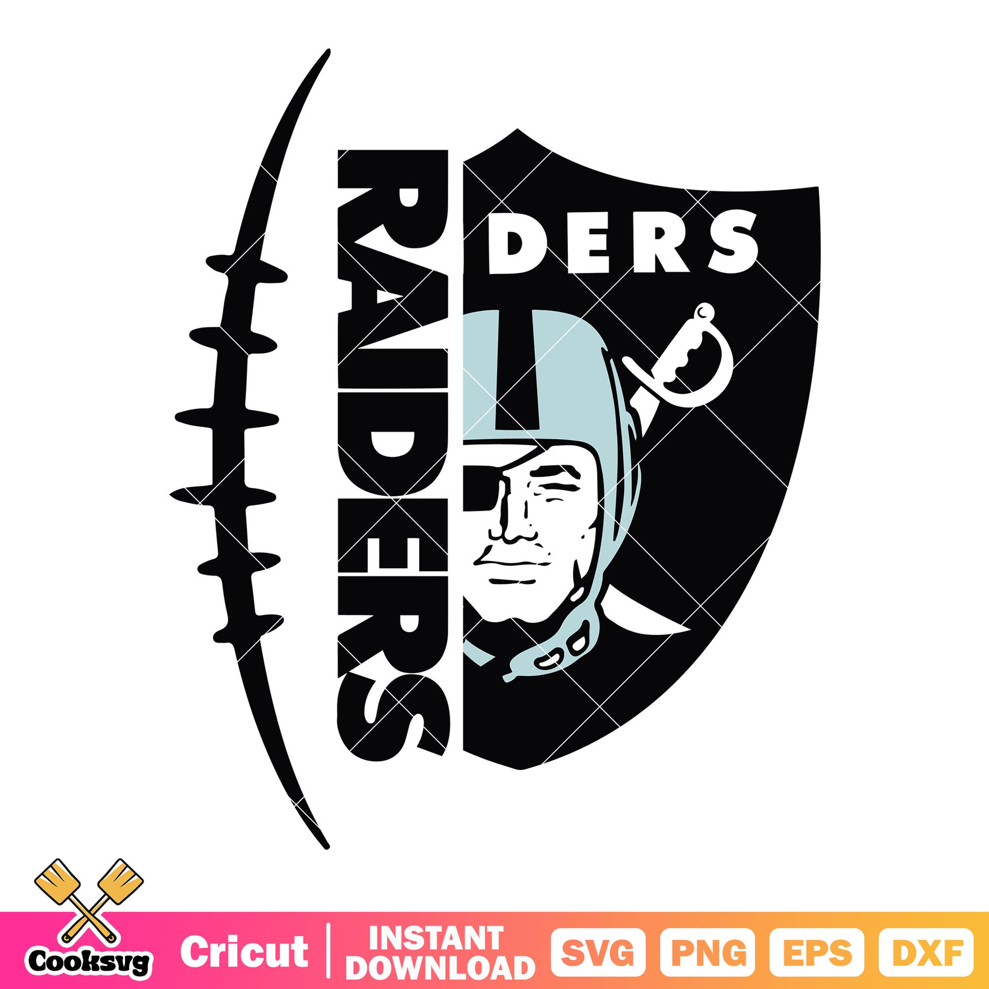 Football swirl raider team svg, los angeles raiders svg, nfl teams svg