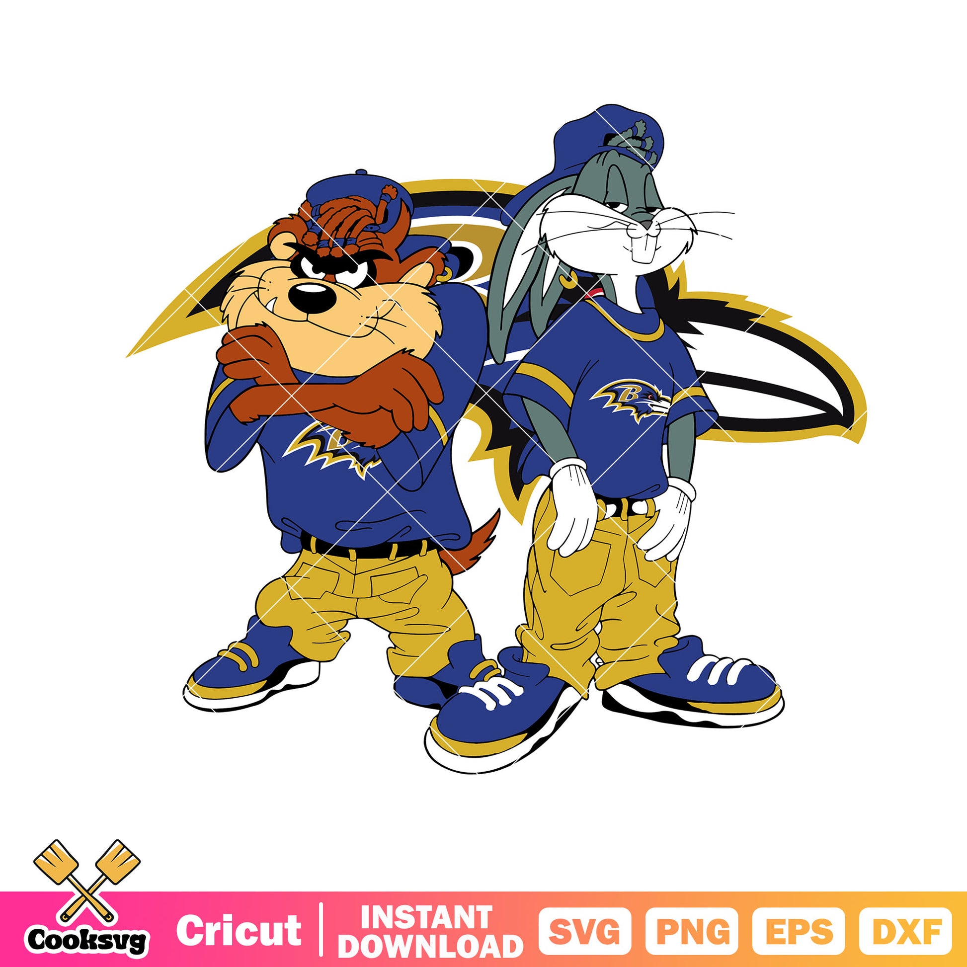 Football tasmanian devil svg. baltimore raven svg, nfl cartoon​ svg