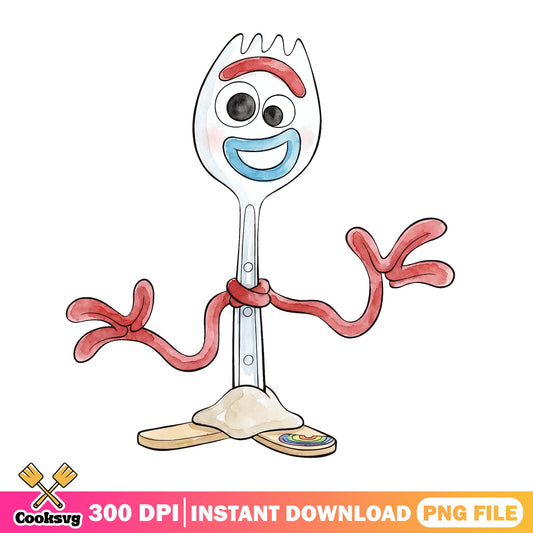 Forky Toy Story PNG, Disney Pixar Character PNG, Toy Story PNG