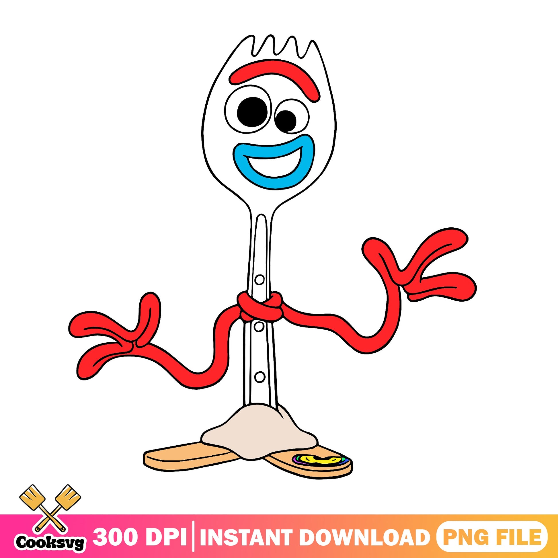 Forky Toy Story PNG, Disney Pixar Clipart, Toy Story PNG
