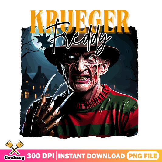 Freddy Krueger Halloween PNG, Horror Movie PNG, Halloween PNG