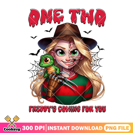 Freddy horror character png,  halloween princess png, freddy disney png