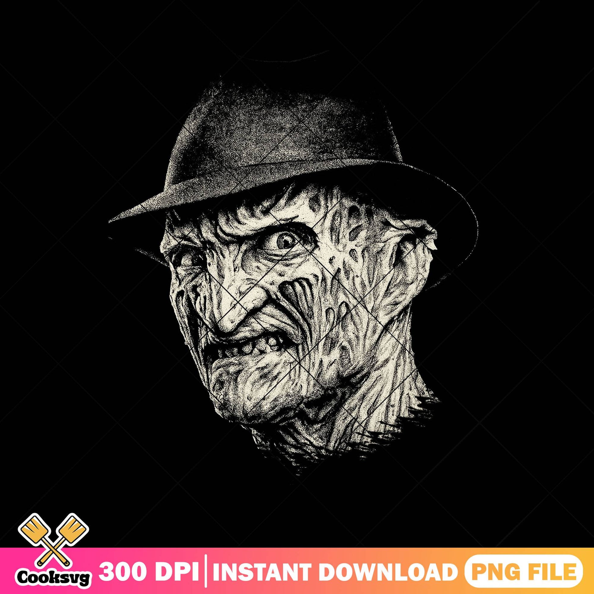 Freddy krueger design png, freddy horror png, this is halloween png