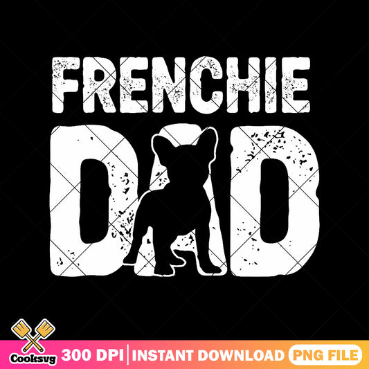 Frenchie dad silhouette png, dad silhouette​ png, father day png