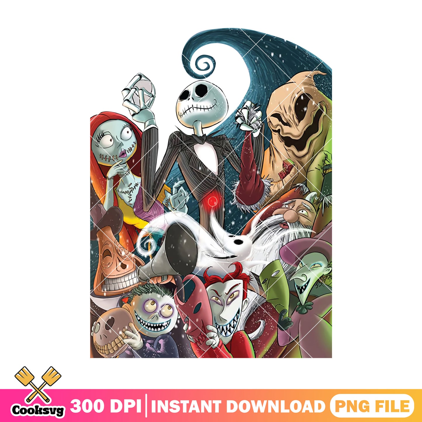 Friends and jack png, costume halloween png, the nightmare before png
