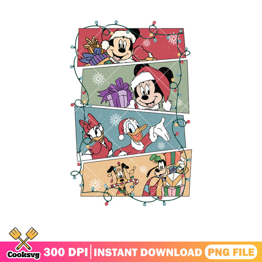 Friends and mickey christmas png