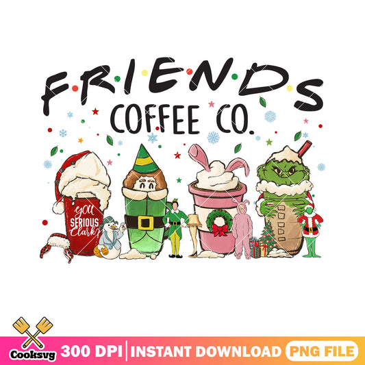 Friends coffee co png, friends tv show png, the grinch png