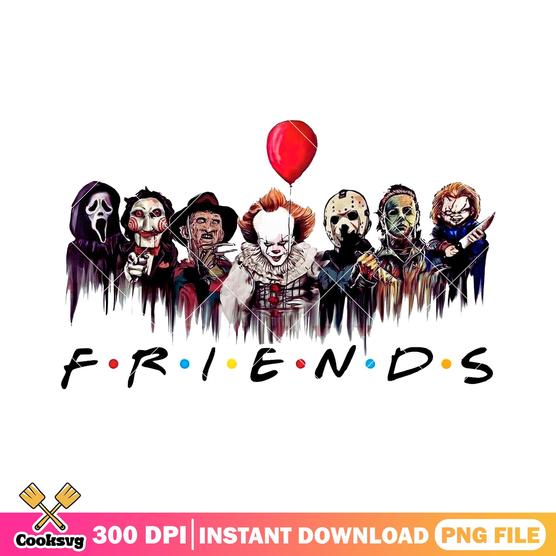 Friends halloween movies casts design png, halloween der film png