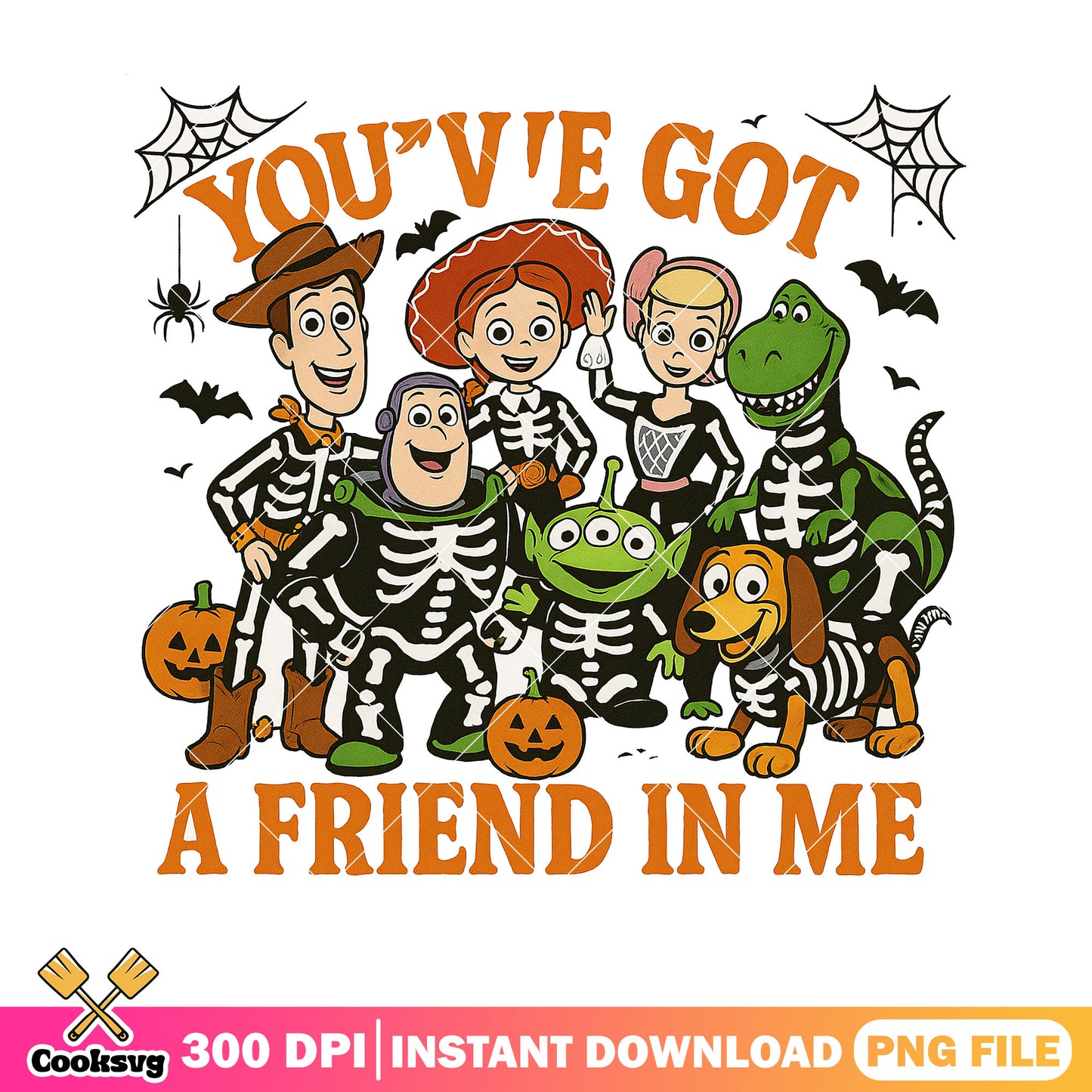Friends in toy story png, halloween drawing png, disney cartoon png