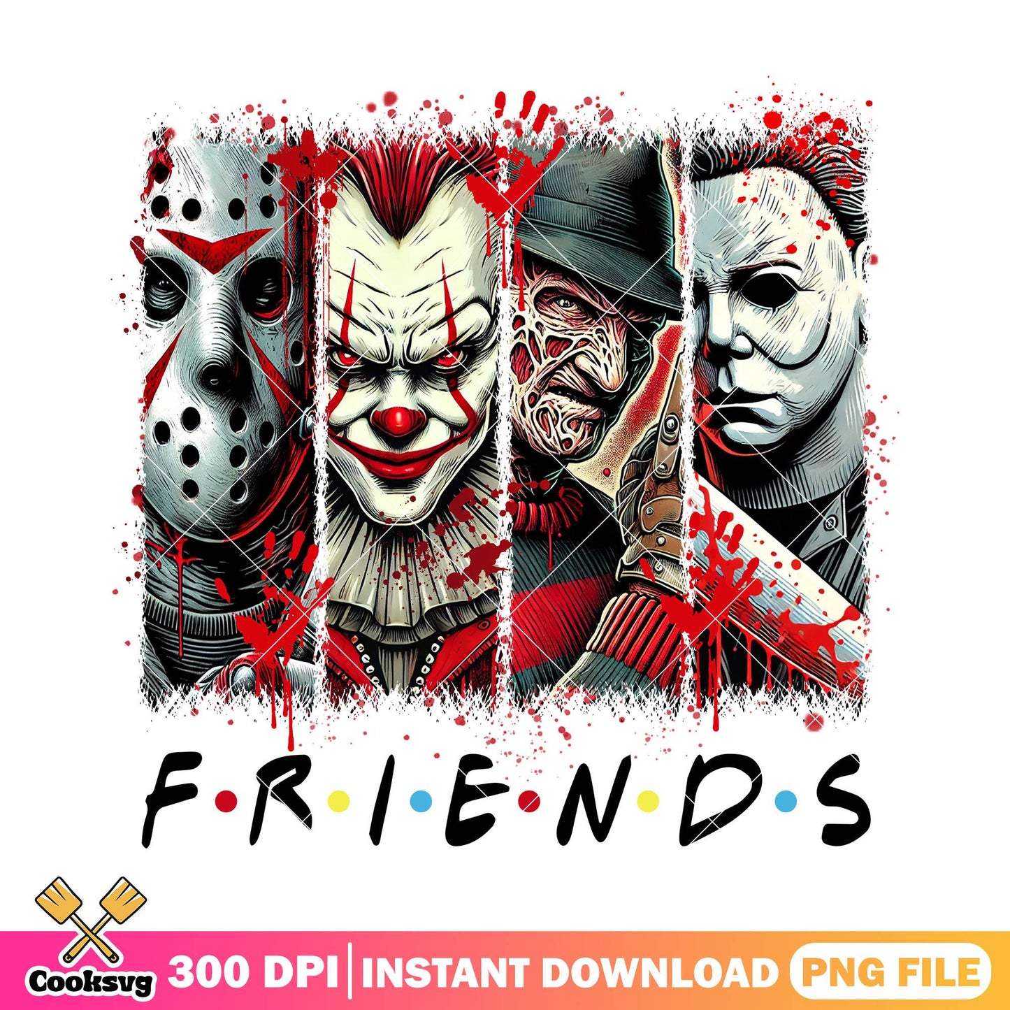 Friends with killers png, horror movies png, what is halloween png