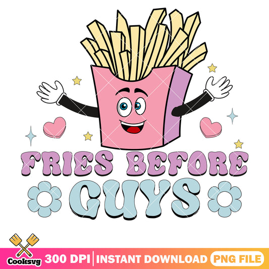Funny fries before guys valentine png, love valentine png, valentine day png