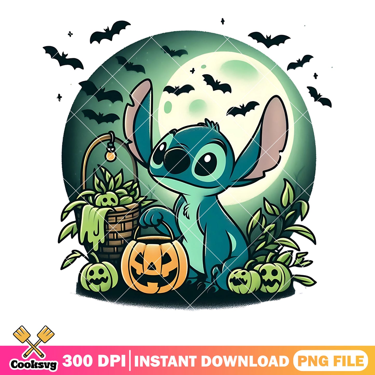 Full moon night png, jack o lantern png, spooky halloween png