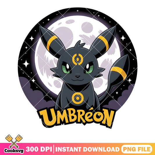 Full moon umbreon png, pokemon umbreon png, pokemon festival png