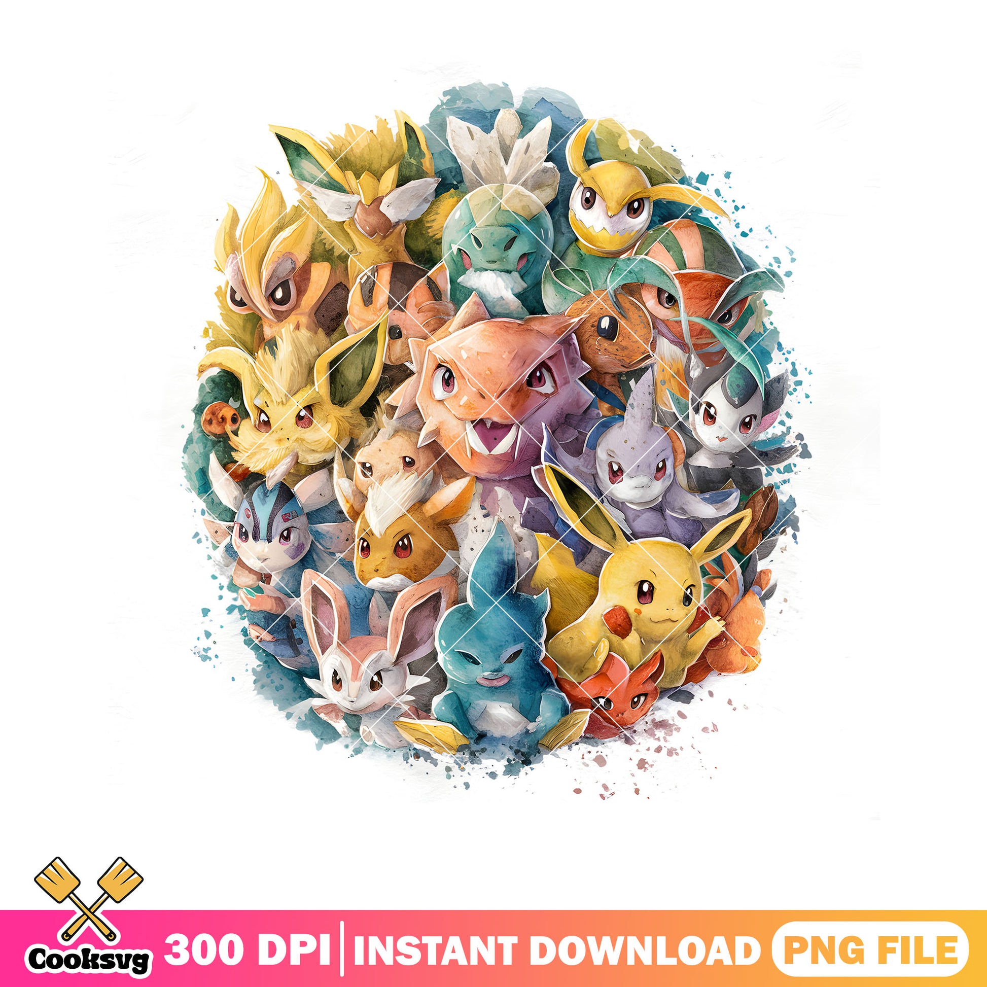 Full pokemon poster png, Oriental Light and Magic png, nitendo png