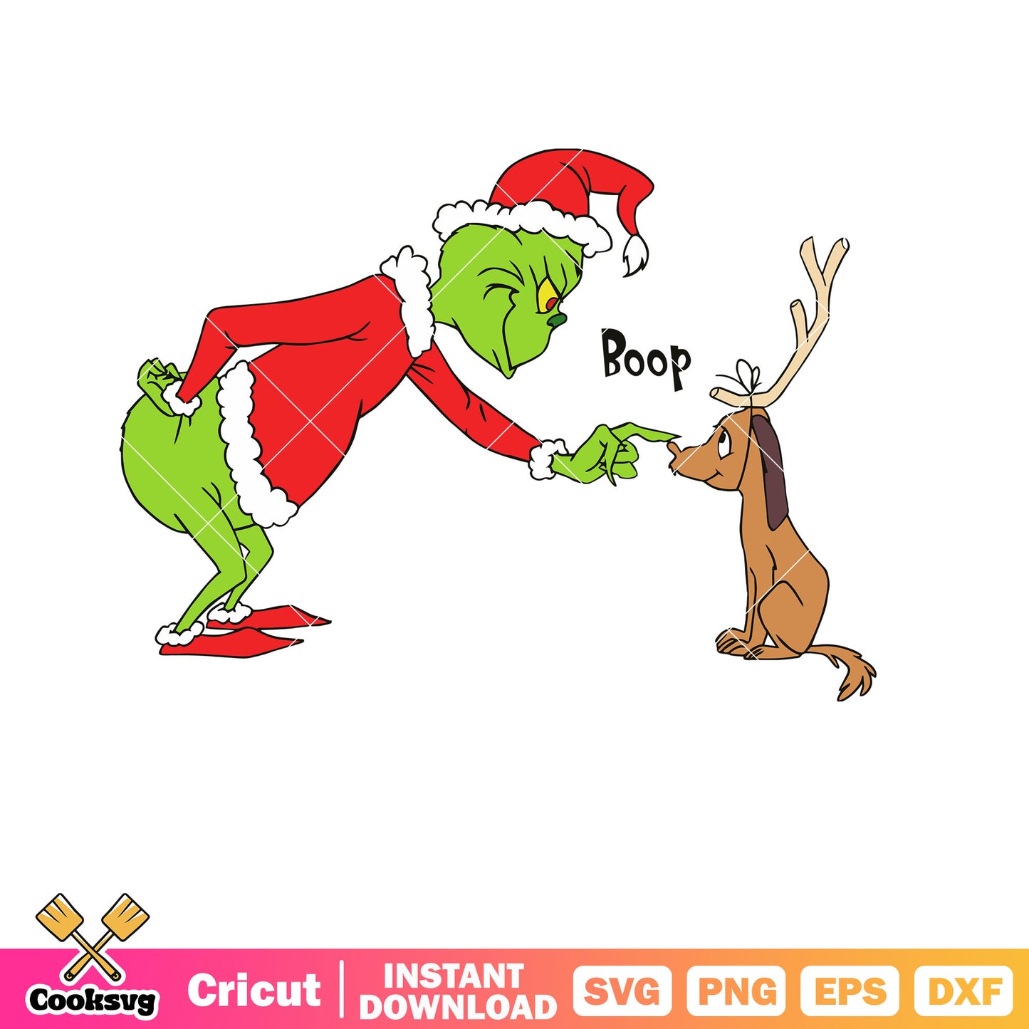 Funny Boop Grinch And Max svg. the grinch and the dog svg