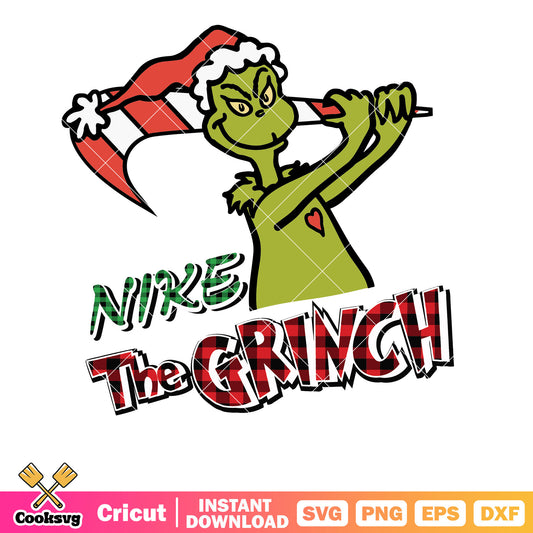 Funny Christmas Nike Grinch svg, nike grinch svg, the grinch svg