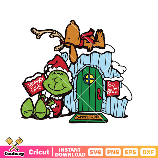 Funny Christmas Snoopy Grinch Svg, grinch and snoopy svg