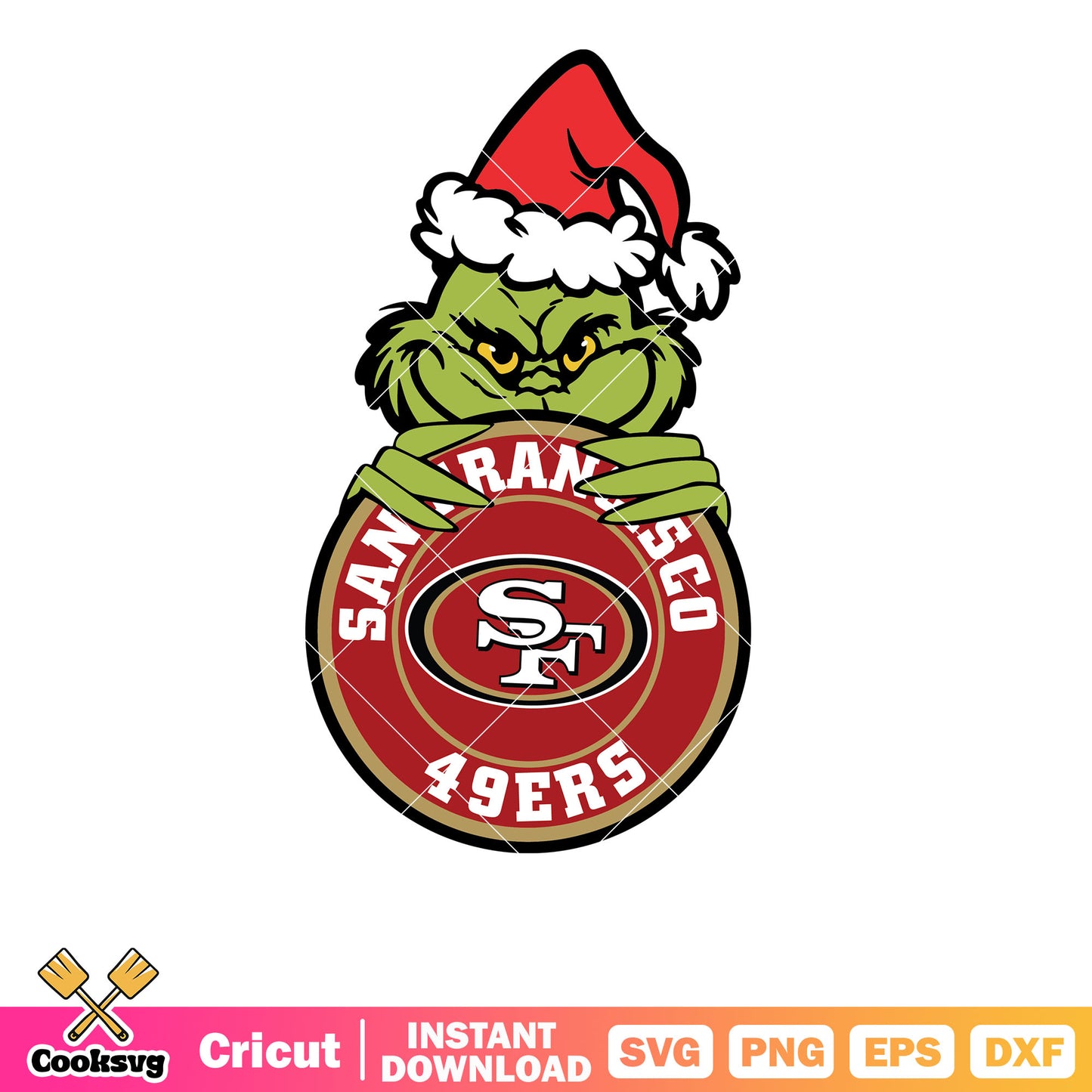 Funny Grinch San Francisco 49ers Logo svg, san francisco 49ers logo svg