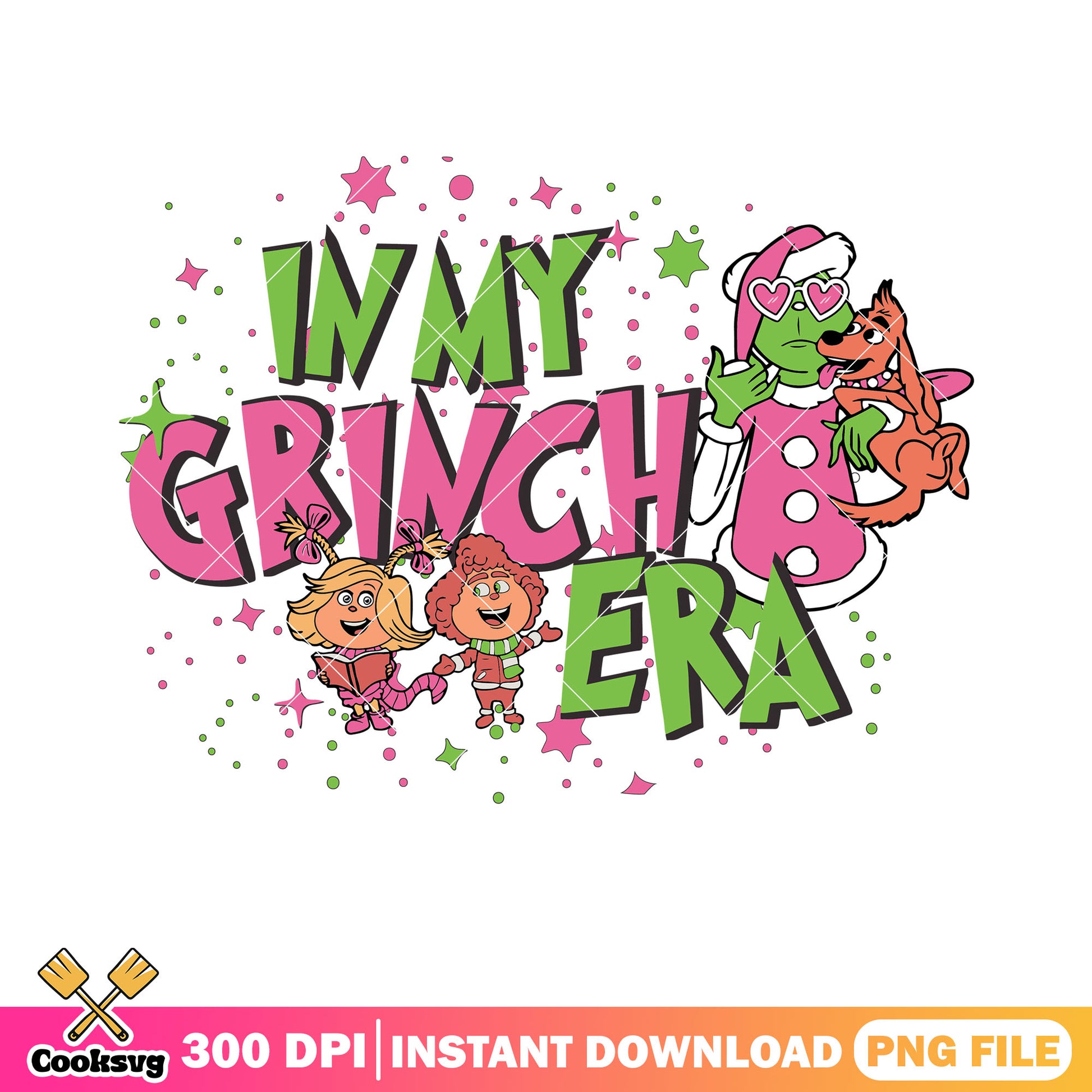 Funny In My Grinch Era Christmas png, ​max the dog png, the grinch png
