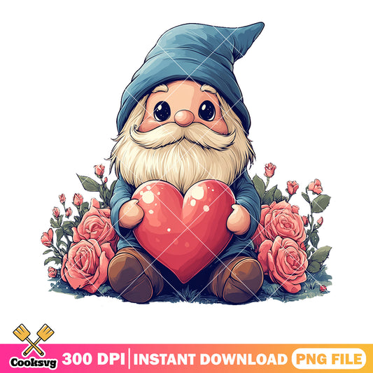 Funny Valentines Day Gnome png, funny valentines png, valentines png