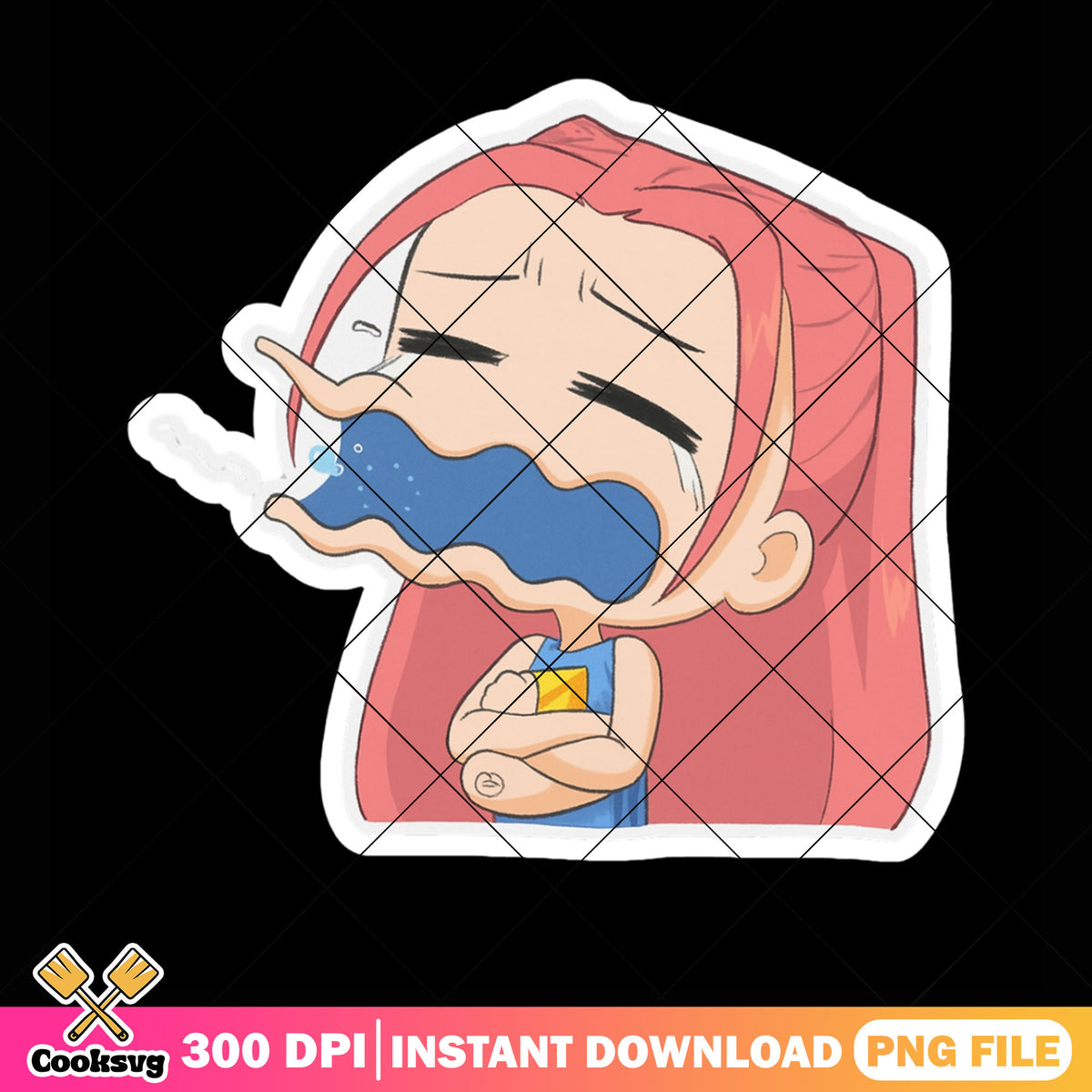 Funny chibi mira png sticker, kpop netflix png, mira huntrix png