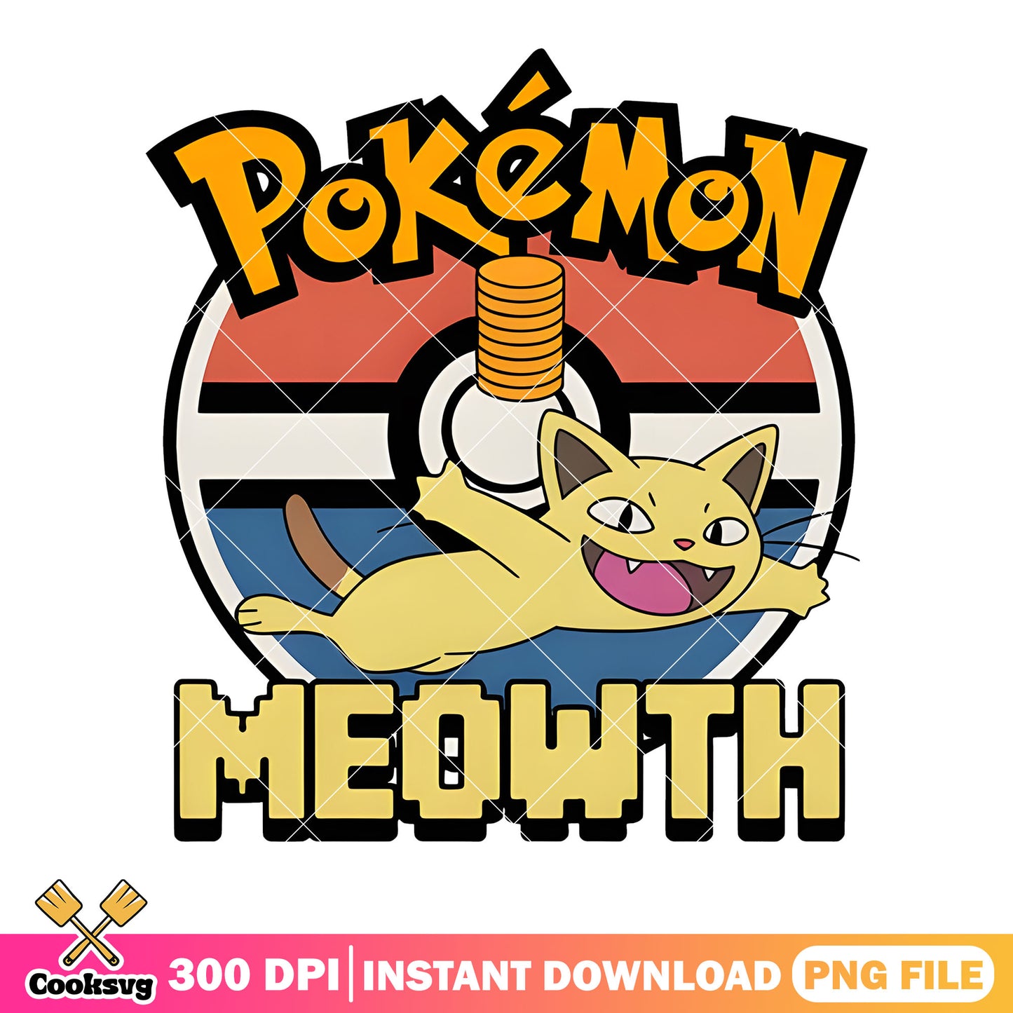 Funny meowth pokeball png, pokeball png, pokemon meowth png
