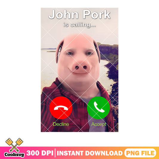 Funny prank call png, funny memes png, john pork png