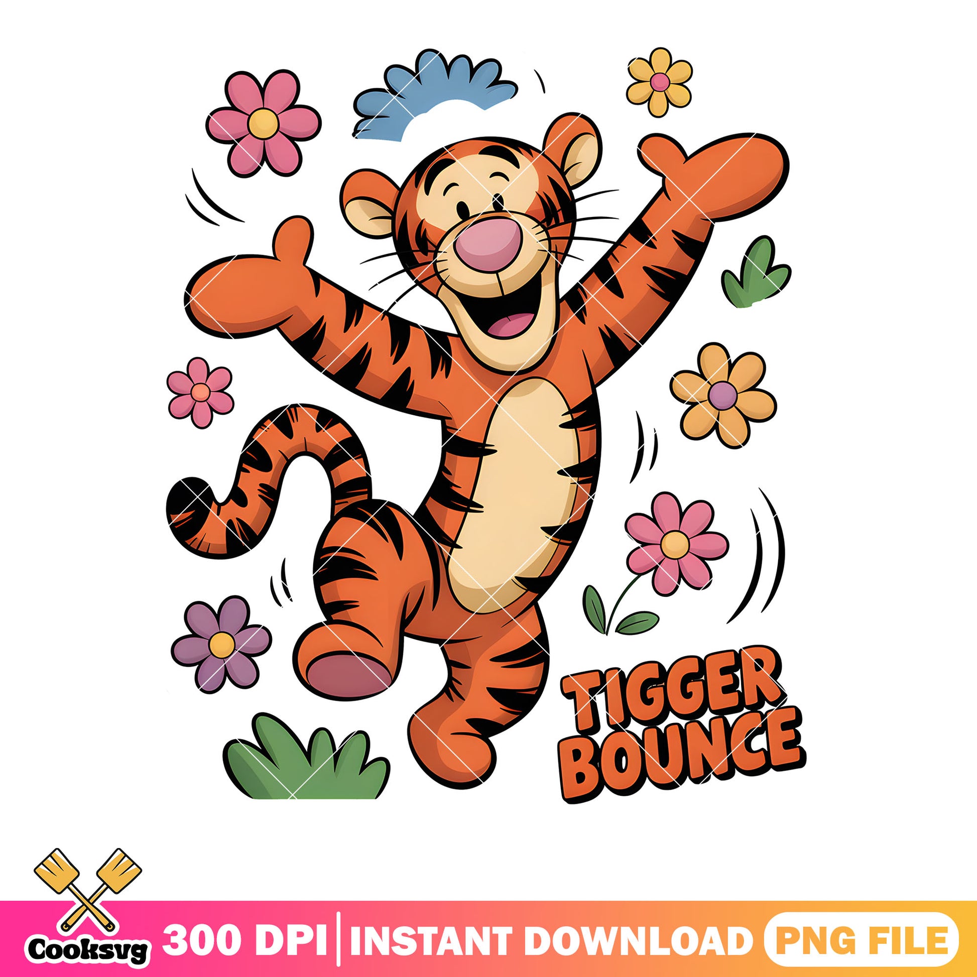 Funny tigger bounce png, pooh friends png, disney movie png