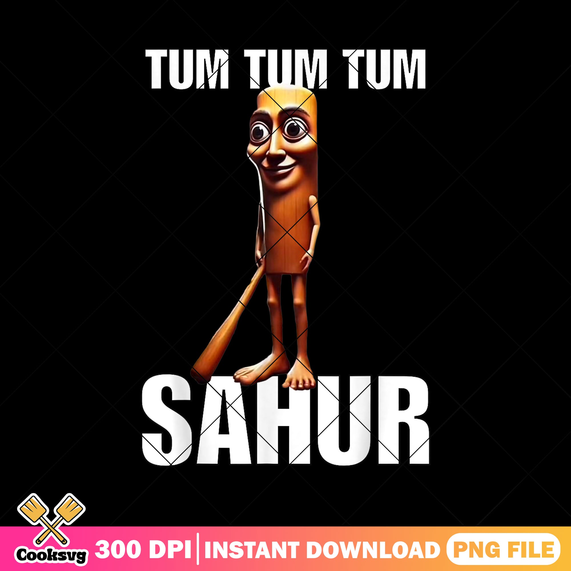 Funny tum tum tum sahur png, italian brainrot png, funny meme png – Cooksvg
