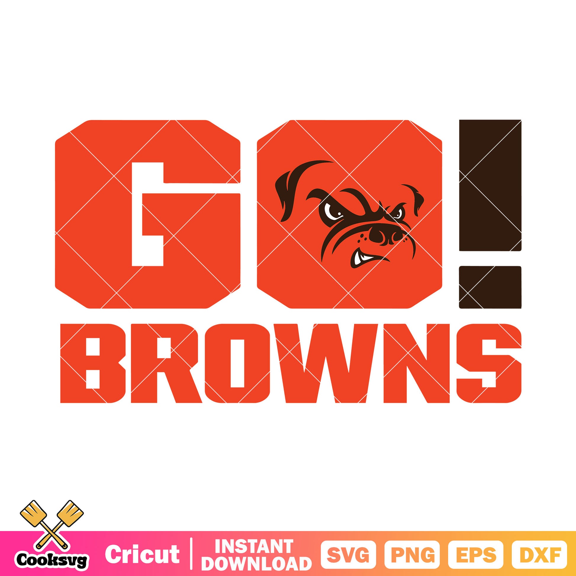 GO bull dog svg, cleveland browns​ svg, national football leauge svg