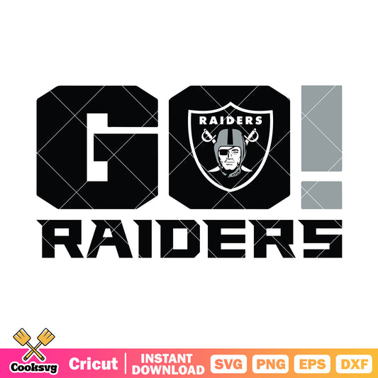 GO raiders go svg, nfl football team svg, las vegas raiders svg