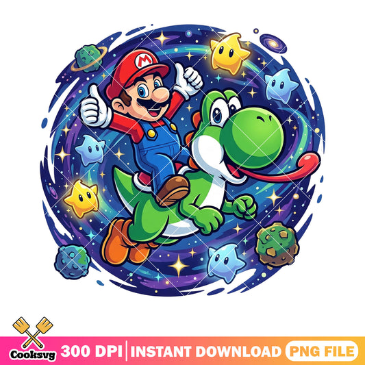 Galaxy earth mario yoshi png, super mario galaxy png, yoshi characters png