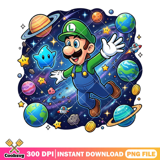 Galaxy planet luigi png, luigi mario png,super mario galaxy png