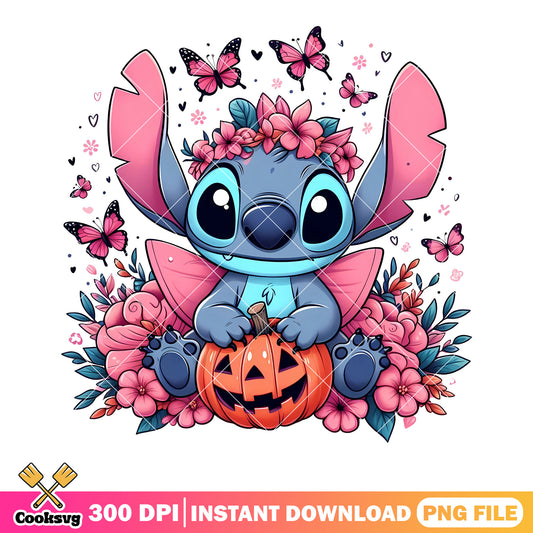 Garalnd pink flower png, jack o lantern png, halloween scary png