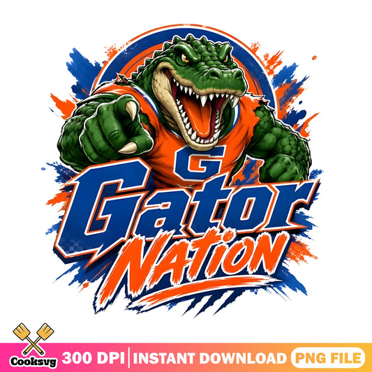 Gator Nation PNG, Florida Gators Football PNG, Alligator PNG