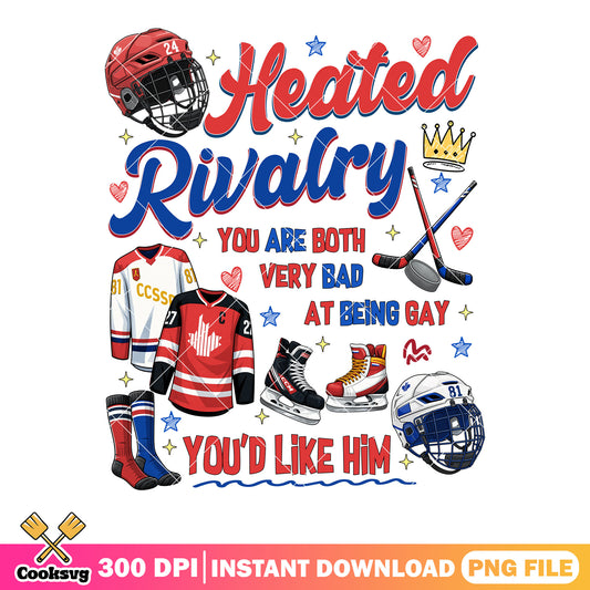 Gay like him hockey png, jersey hockey png, heated rivalry png