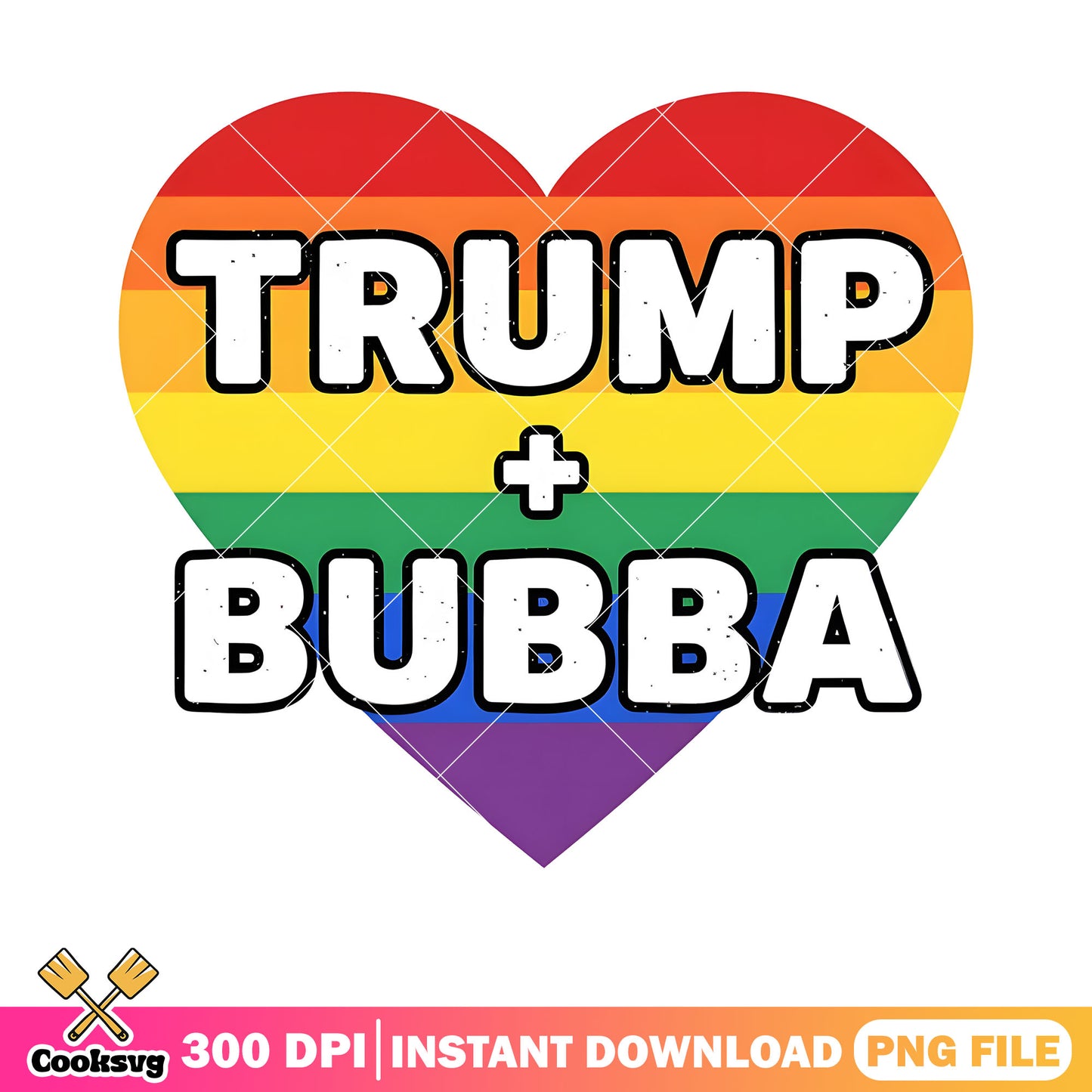 Gays for trump 2024 png, trump bubba png, bubba wallace trump​ png
