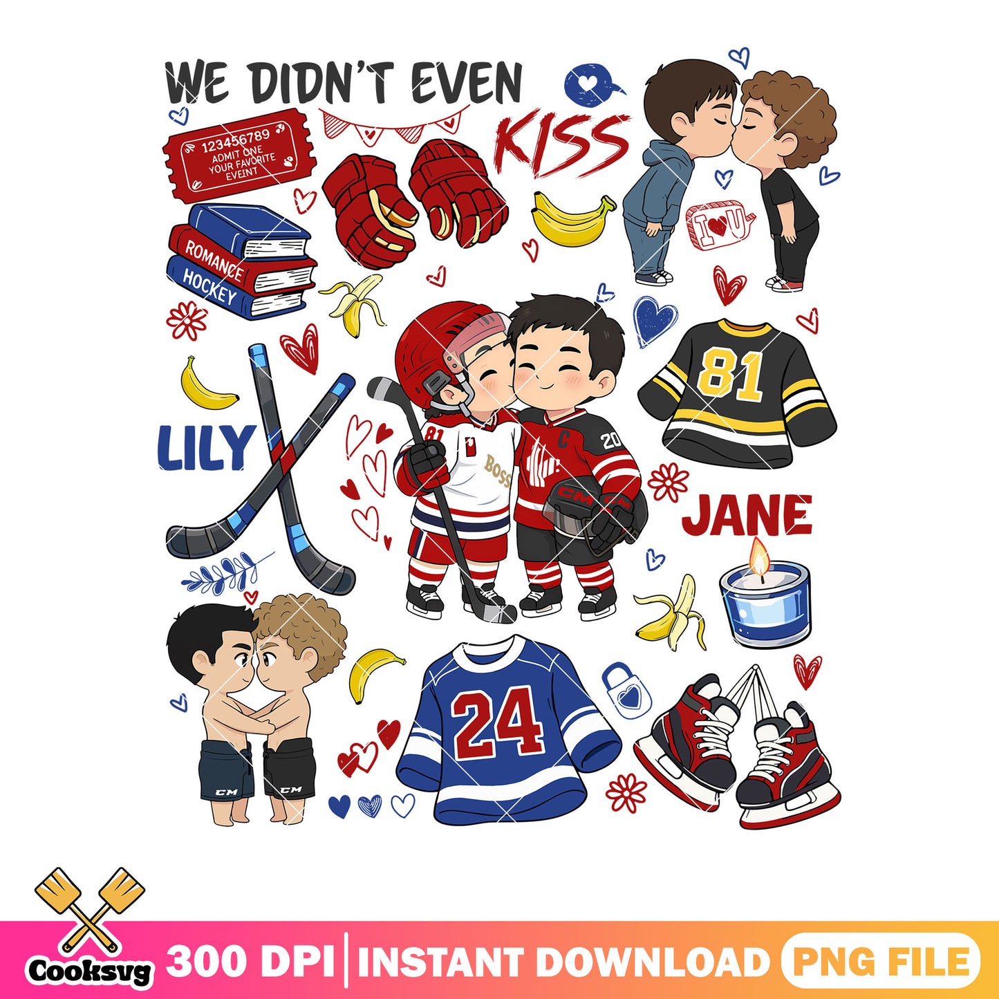 Gay vibes hockey movie png, gay couple png, romance hockey png