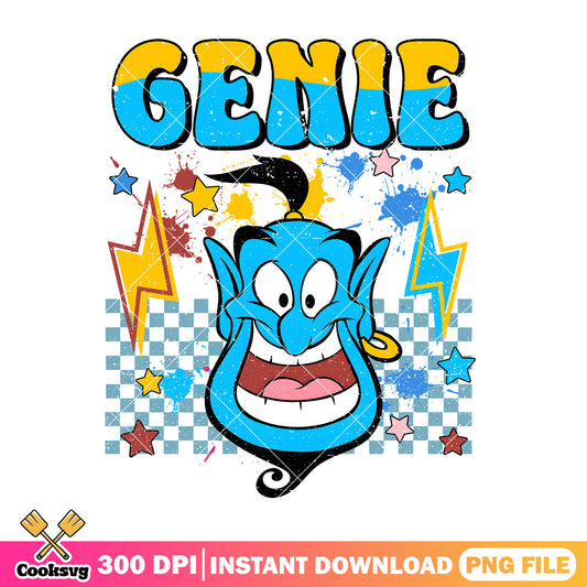 Genie head vibes png, disney aladin​ png, disney head png