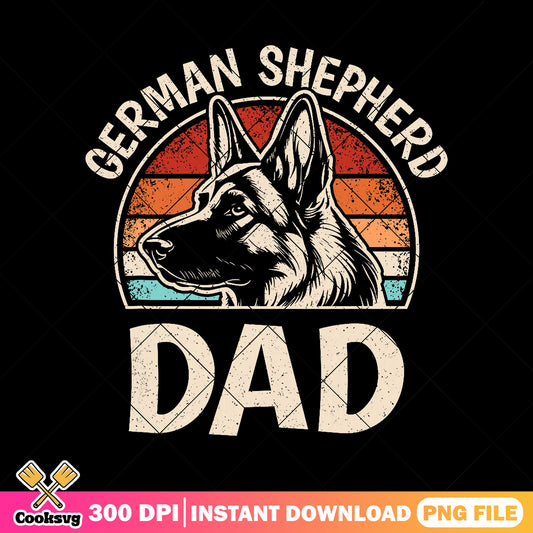 German shepherd dad png, dog dad jokes png, funny dad png