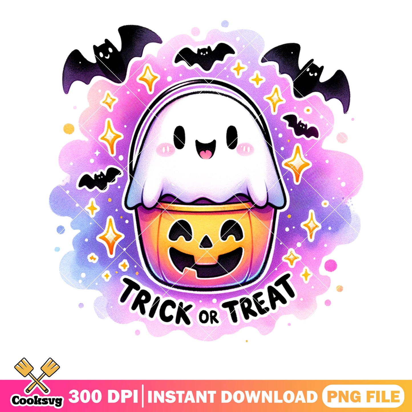 Ghost baby Pumpkin basket png, scary bats png, halloween scary png
