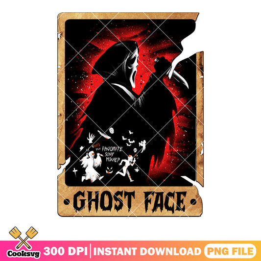 Ghost face spooky  png, scream movies​ png, scary face png, 