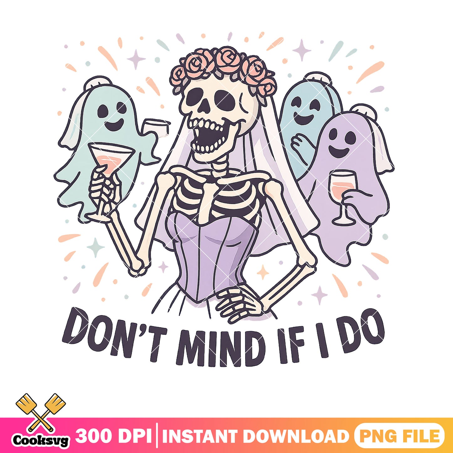 Ghostly wedding fun png, wedding fun png, bride art png